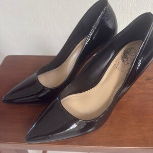 Vince Camuto Glossy Black Heels